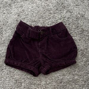 GAP Kids Deep Purple Corduroy Shorts